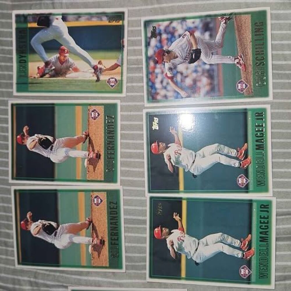 1997 Topps Baseball Cards Lot of 9 cards- Phillies